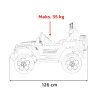 Elektrické auto pro děti Jeep Wrangler Rubicon | růžová  EVA kola | LED světla | 180W výkon