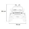 Elektrické auto pro děti Jeep Wrangler Rubicon | růžová  EVA kola | LED světla | 180W výkon