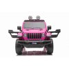 Elektrické auto pro děti Jeep Wrangler Rubicon | růžová  EVA kola | LED světla | 180W výkon