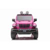 Elektrické auto pro děti Jeep Wrangler Rubicon | růžová  EVA kola | LED světla | 180W výkon