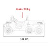 Elektrické auto buggy  | šestikolka | 180W | modrá  EVA kola | 180W | elektricky sklopná korba