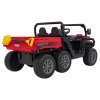 Elektrické auto buggy  | šestikolka | 180W | červená  EVA kola | 180W | elektricky sklopná korba