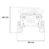 Elektrické auto buggy  | šestikolka | 180W | černá  EVA kola | 180W | elektricky sklopná korba
