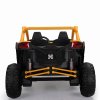 Dětská elektrická buggy SUPER 66 | 4x75W | žlutá  300W | EVA kola | funkce houpací koně | držák nápojů