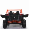Dětská elektrická buggy SUPER 66 | 4x75W | oranžová  300W | EVA kola | funkce houpací koně | držák nápojů