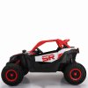 Dětská elektrická buggy SUPER 66 | 4x75W | červená  300W | EVA kola | funkce houpací koně | držák nápojů