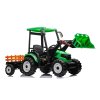 MEGA dětský elektrický traktor D68 s valníkem a nakladačem | 2x200W | zelená