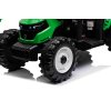 MEGA dětský elektrický traktor D68 s valníkem a nakladačem | 2x200W | zelená