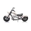 Dětská elektrická motorka Chopper Warrior 350W - bílá  Nafukovací kola | 350W | 18V 9Ah