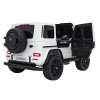 Mercedes Benz G63 AMG XXL | 4x200W | MP4 panel |  bílá  EVA kola | dotykový MP4 displej | úložný kufr | stěrače | nosnost až 80kg