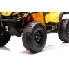 Dětská čtyřkolka CAN-AM Outlander | 800W | žlutá  EVA kola | Bluetooth | 800W | nosnost 50kg