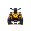 Dětská čtyřkolka CAN-AM Outlander | 800W | žlutá  EVA kola | Bluetooth | 800W | nosnost 50kg