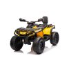 Dětská čtyřkolka CAN-AM Outlander | 180W | s dálkovým ovladačem | žlutá  EVA kola | Bluetooth | 180W | nosnost 50kg
