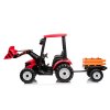 MEGA dětský elektrický traktor D68 s valníkem a nakladačem | 2x200W | červená  Plastová kola | valník i nakladač součástí ceny