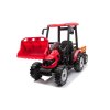 MEGA dětský elektrický traktor D68 s valníkem a nakladačem | 2x200W | červená  Plastová kola | valník i nakladač součástí ceny