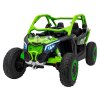 Dětská elektrická Buggy CAN-AM Maverick XXL Premium Deluxe 640W | zelená  nafukovací kola |  24V 20Ah | tiché motory na zadní kola | bez dálkového ovladače