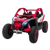 Dětská elektrická Buggy CAN-AM Maverick XXL Premium Deluxe 640W | červená  nafukovací kola |  24V 20Ah | tiché motory na zadní kola | bez dálkového ovladače