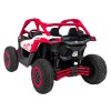 Dětská elektrická Buggy CAN-AM Maverick XXL Premium Deluxe 640W | červená  nafukovací kola |  24V 20Ah | tiché motory na zadní kola | bez dálkového ovladače