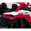 Dětská elektrická Buggy CAN-AM Maverick XXL Premium Deluxe 640W | červená  nafukovací kola |  24V 20Ah | tiché motory na zadní kola | bez dálkového ovladače