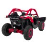 Dětská elektrická Buggy CAN-AM Maverick XXL Premium Deluxe 640W | červená  nafukovací kola |  24V 20Ah | tiché motory na zadní kola | bez dálkového ovladače