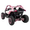 Dětská elektrická Buggy CAN-AM Maverick XXL Premium Deluxe 640W | růžová  nafukovací kola |  24V 20Ah | tiché motory na zadní kola | bez dálkového ovladače