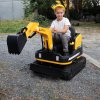 Dětský elektrický traktor bagr s lopatou  pracovní stroj, funkční naklápění lžíce