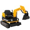 Dětský elektrický traktor bagr s lopatou  pracovní stroj, funkční naklápění lžíce