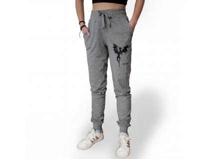 Sivé dámske tepláky Dragon