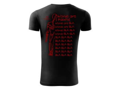 Pánske tričko Words – kvalitné bavlnené tričko s originálnou potlačou