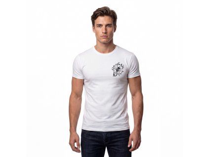 Biele pánske tričko Škorpión