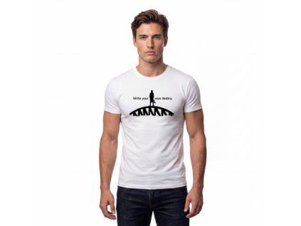 Biele pánske tričko Destiny