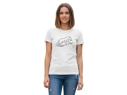 Biele dámske tričko