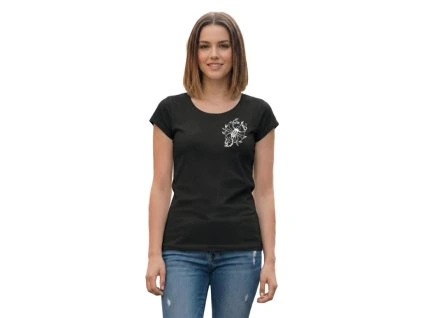 Čierne dámske tričko Škorpión