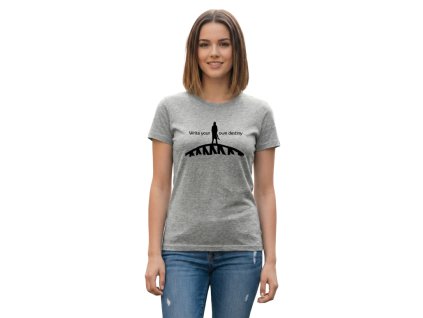 Sivé dámske tričko Destiny