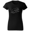 Čierne dámske tričko