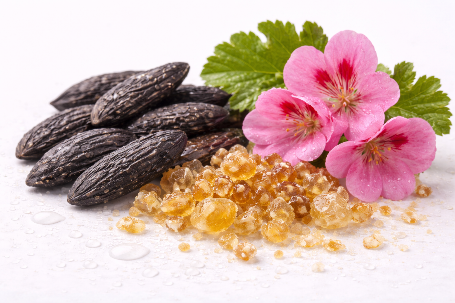 Srdce vůně: tonka fazole, ambroxan a geranium