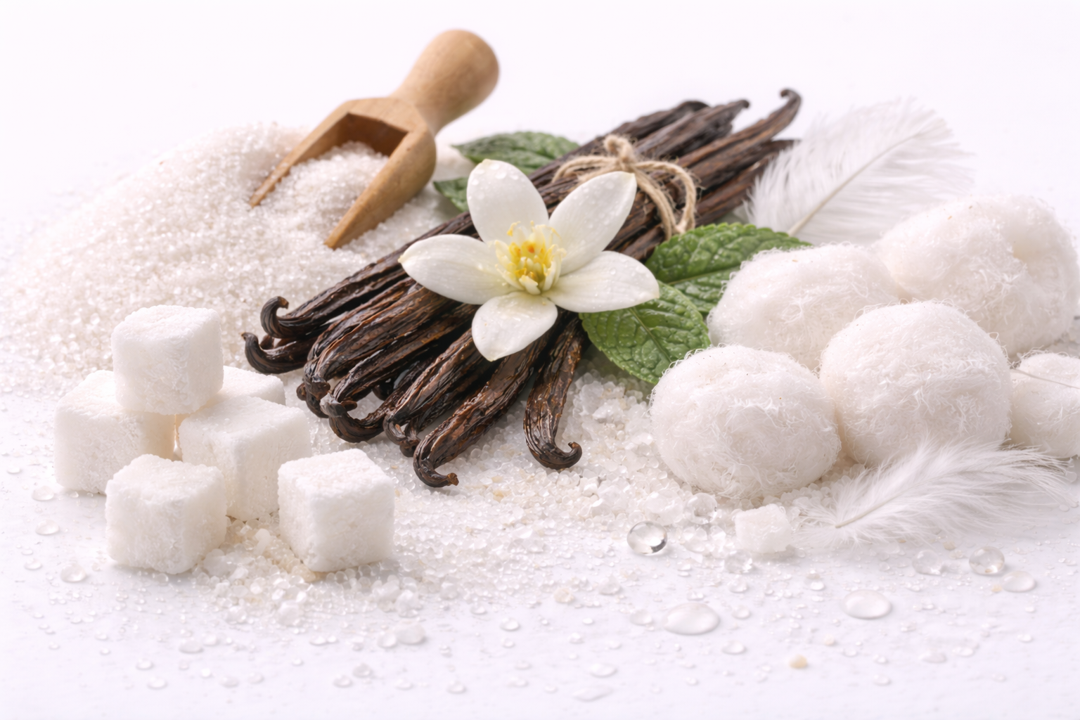 Základ vůně: cukr, vanilka a bílé pižmo