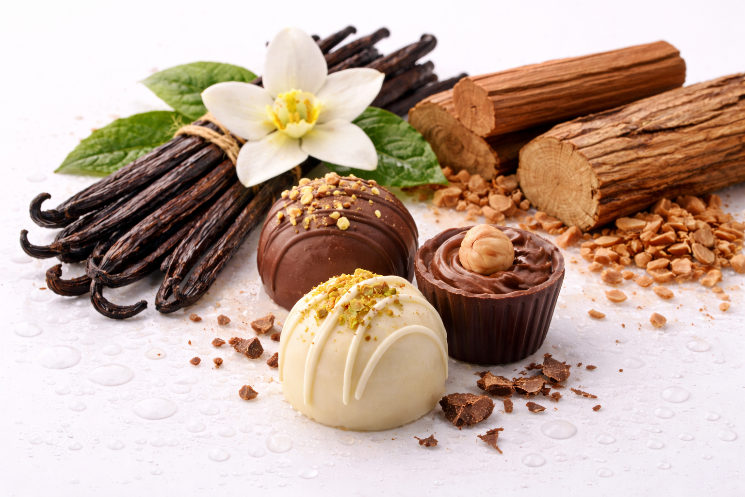 Základ vůně: pralinka, vanilka a santalové dřevo