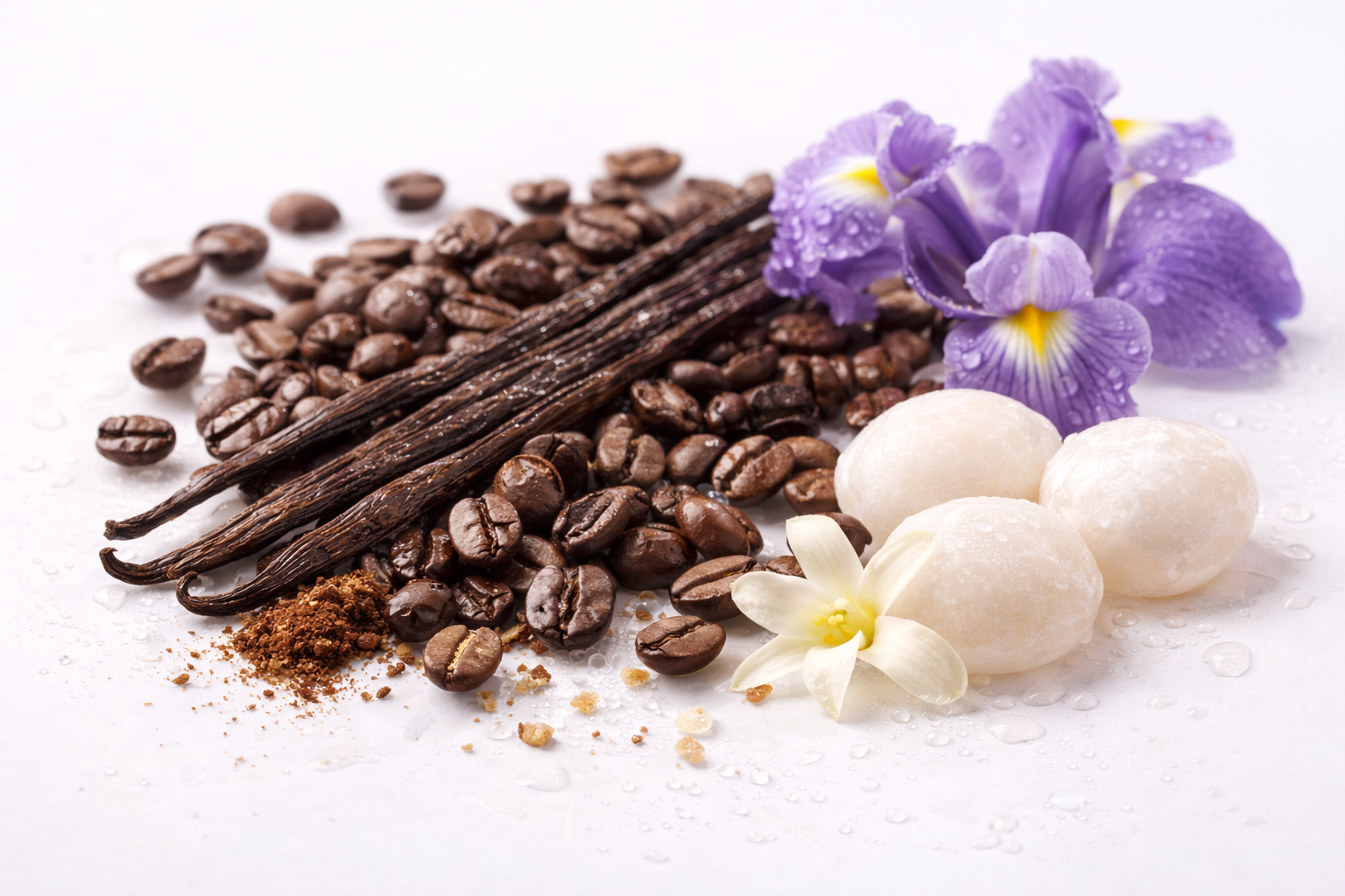 Základ vůně: vanilka, káva, kosatec a pižmo