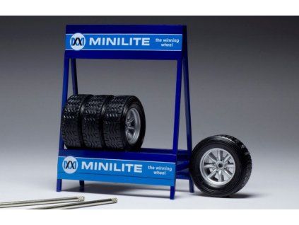 0063156 set 4 wheels mini lite silver 1 18