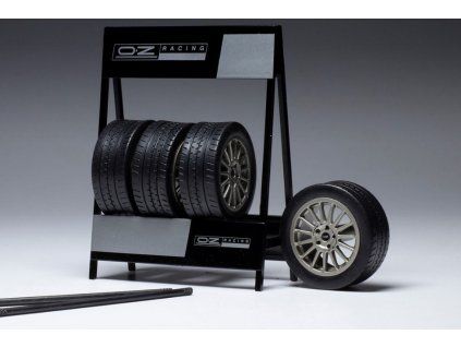 0068283 set 4 wheels oz superturismo wrc silver 1 18