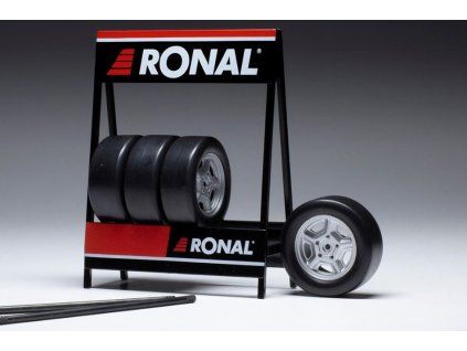0068287 set 4 wheels ronald gm silver 1 18