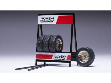 0072697 set 4 wheels bbw 13 inch chrome gold 1 18