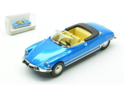 0087618 citroen ds 19 cabrio open 1963 blue 1 87