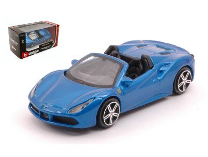 0004530 ferrari 488 spider 2016 metallic blue 1 43