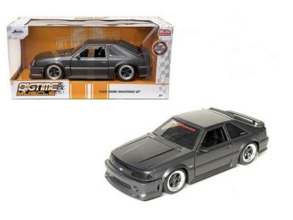 0063094 ford mustang gt 1989 black grey 1 24