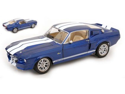 0084227 ford mustang shelby gt500 1967 blue white 1 12