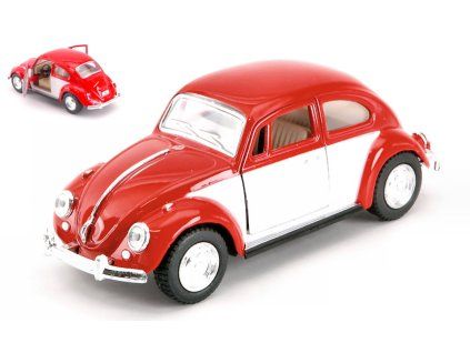 0008768 vw classical beetle 1967 white red box 1 32
