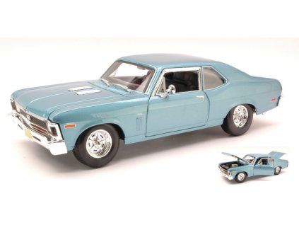 0028403 chevrolet nova ss coupe 1970 light metallic blue 1 18
