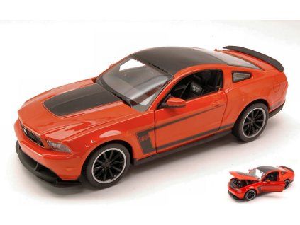 0030062 ford mustang boss 302 2011 orange 1 24